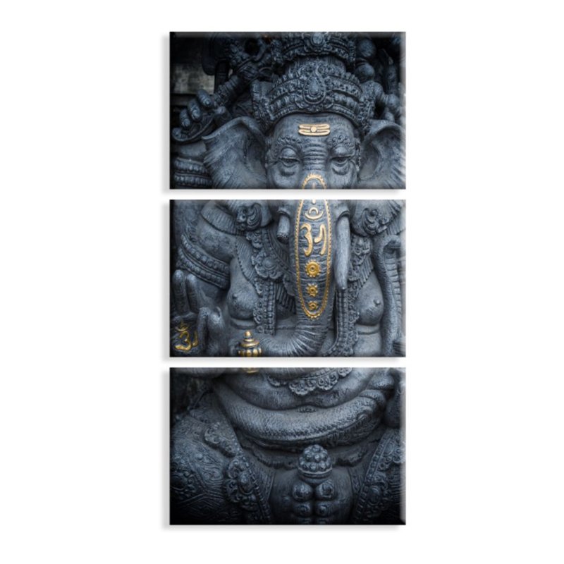 Kit 3 Telas Canvas Dark Ganesha
