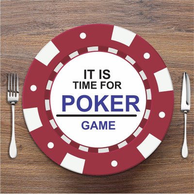 Sousplat Poker Bordo