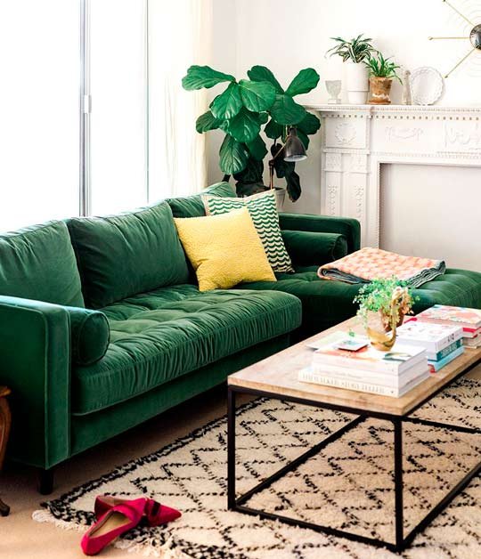sofa verde